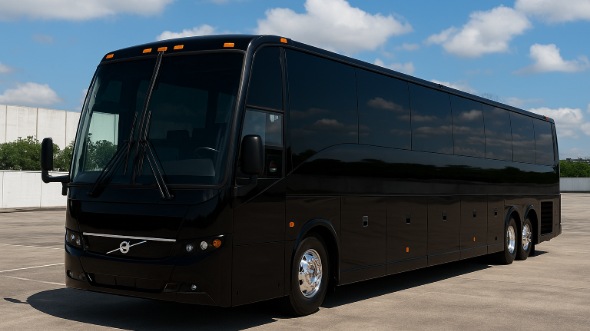 Exterior of Norfolk Party Bus Company's 50 Passenger Party Bus in Norfolk