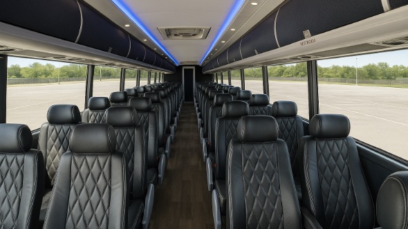 nebraska 54 passenger charter bus interior